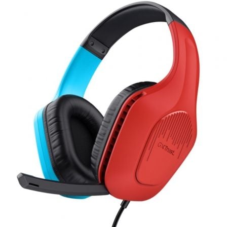Auriculares Gaming con Micrófono Trust Gaming GXT 416S Zirox/ Jack 3.5/ Azules y Rojos_0
