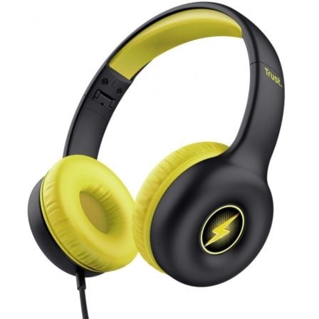 Auriculares Infantiles Trust Nouna Kids/ con Micrófono/ Negros_0
