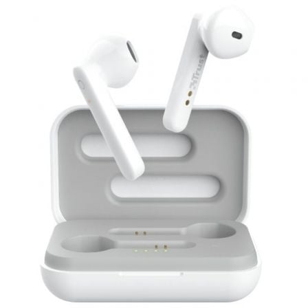 Auriculares Bluetooth Trust / Branco / Autonomia 4h / 8713439237832