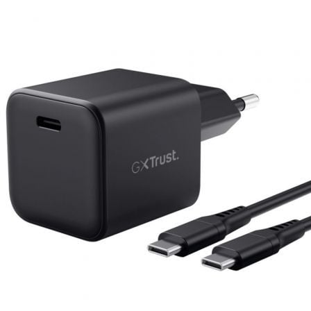 Cargador de Pared GaN Trust Gaming GXT 1258 Switch 2/ 1xUSB Tipo-C/ Incluye Cable USB Tipo-C/ 65W_0