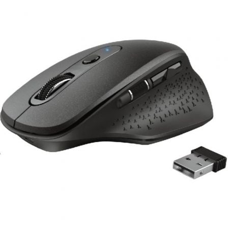 Ratón Ergonómico Inalâmbrico TRUST / Preto / Batería recargable / Hasta 2400 DPI / 23812