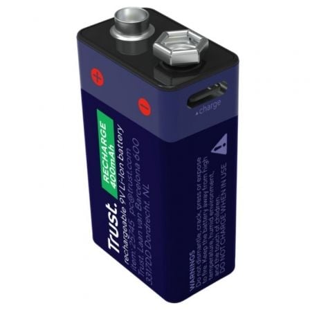 Pilas 6LR61 Trust 25745/ 9V/ Recargables_0