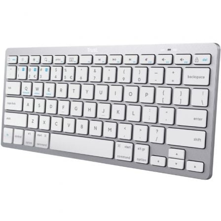 Teclado Compacto Trust / Bluetooth / Prata / TRU-TEC_24654