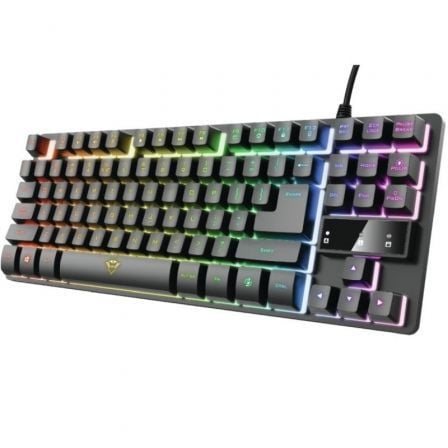 Teclado Gaming Trust Gaming / Preto / GXT 833 Thado