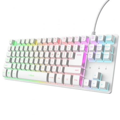 Teclado Gaming Trust Gaming GXT 833 Thado TKL 25896/ Blanco_0