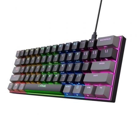 Teclado Gaming Mecânico TRUST GAMING / Preto / GXT 867 Acira