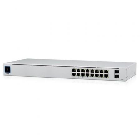 Ubiquiti UniFi 16-Port PoE Gestionado L2/L3 Gigabit Ethernet (10/100/1000) Energía sobre Ethernet (PoE) 1U Plata_0