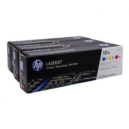HP 131A 3-pack Cyan/Magenta/Yellow Original LaserJet Toner Cartridges cartucho de tóner 3 pieza(s) Cian, Magenta, Amarillo_0