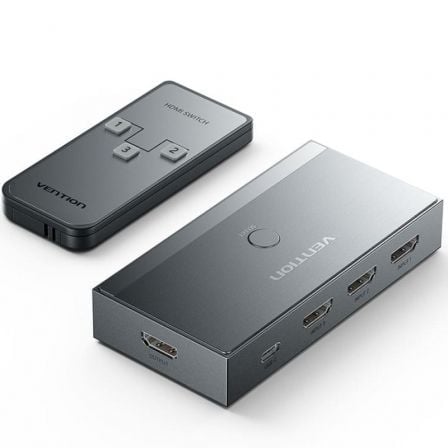 Switch Conmutador 8K HDMI 2.1 Vention AKRH0 HDMI Hembra/ 3x HDMI Hembra/ 1x USB Tipo-C DP_0