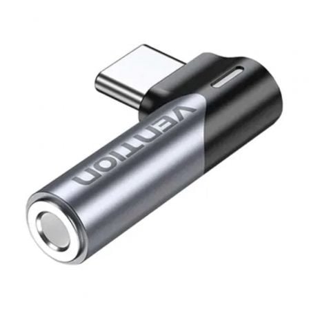 Adaptador Audio Vention BGWH0/ Jack 3.5 Hembra - USB Tipo-C Macho/ Gris_0