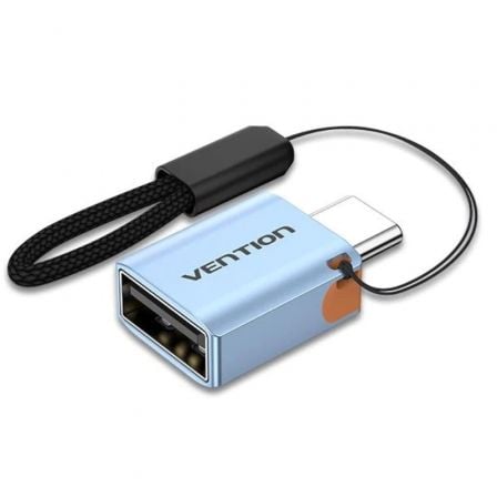 Adaptador OTG USB 3.1 Vention CUBH0/ USB Tipo-C Macho - USB Hembra/ Azul_0