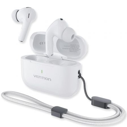 Auriculares Bluetooth Vention Echo Lite E11 Plus con estuche de carga/ Autonomía 30h/ Blancos_0