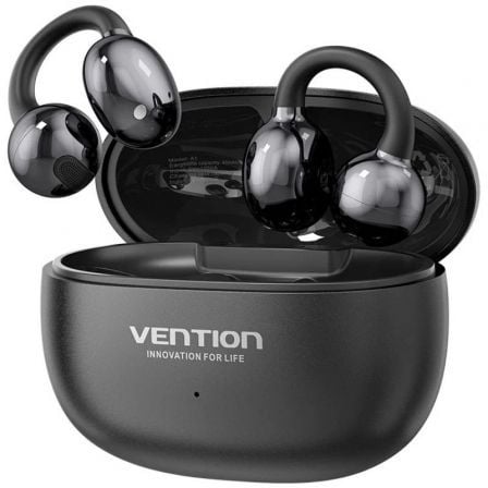 Auriculares Bluetooth Vention Echo Clip A11 Pro con estuche de carga/ Autonomía 6h/ Negro_0