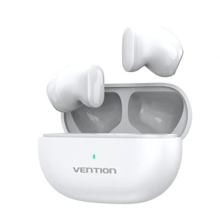 Auriculares Bluetooth Vention / Brancos / T12 NBLW0 / Autonomia 6h