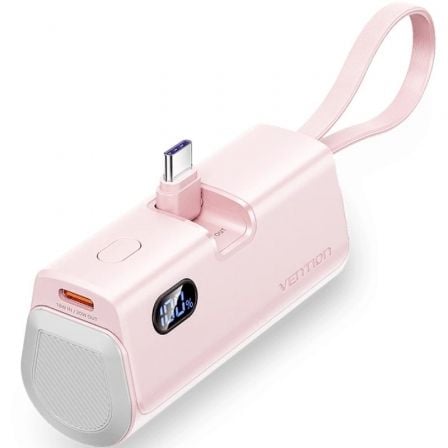 Powerbank 4800mAh Vention FHQP0/ 22.5W/ Rosa_0