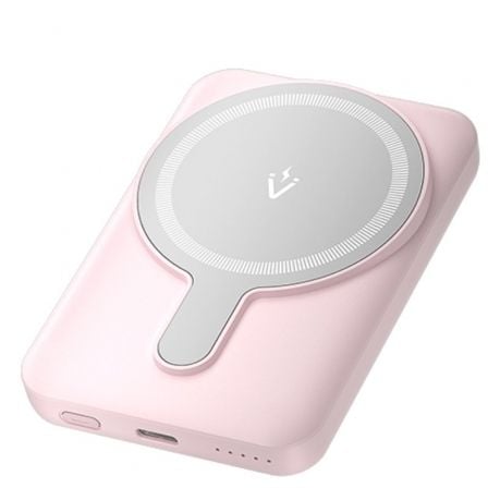 Powerbank 5000mAh Vention FHSP0/ 20W/ Wireless/ Rosa_0