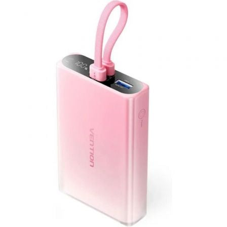 Powerbank 10000mAh Vention FHZP0/ 22.5W/ Rosa_0
