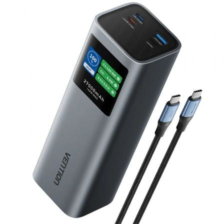 Powerbank 27000mAh Vention FKEH0/ 140W/ Gris_0