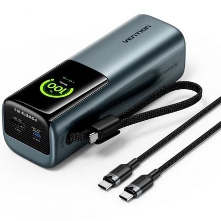 Powerbank 20000mAh Vention FKFH0/ 165W/ Gris_0