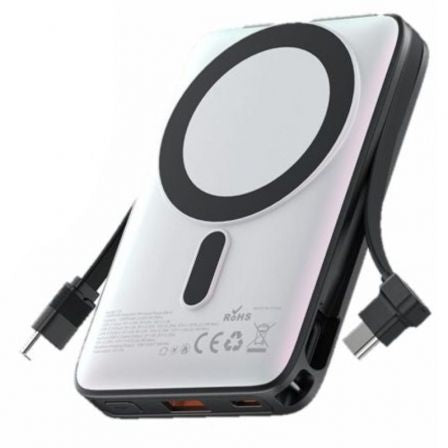 Powerbank 10000mAh Vention I16W0/ 22.5W/ Wireless/ Blanca_0