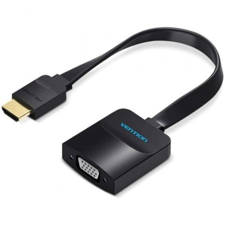 Conversor Vention 74346/ HDMI Macho/ VGA Hembra - Jack 3.5 Hembra/ 20cm/ Negro_0