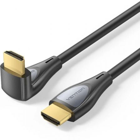 Cable HDMI 2.0 4K Acodado Vention ALRBH/ HDMI Macho - HDMI Macho/ 2m/ Negro_0