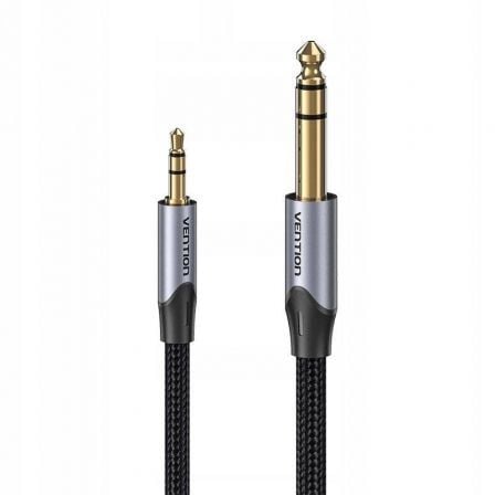 Cable Estéreo Vention BAUHH/ Jack 3.5 Macho - Jack 6.3 Macho/ 2m/ Gris_0