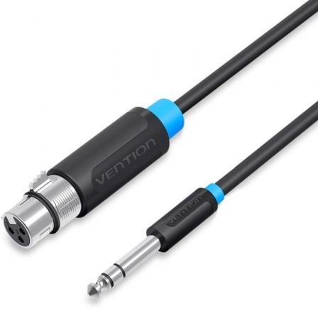 Cable Estéreo Vention BBEBH/ Jack 6.5 Macho - XLR Hembra/ 2m/ Negro_0