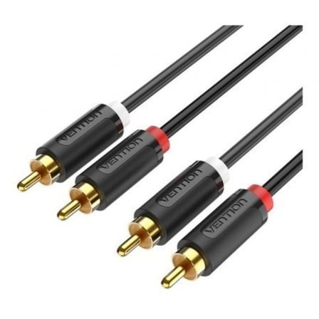 Cable Estéreo Vention BCMBH/ 2x RCA Macho - 2x RCA Macho/ 2m/ Negro_0