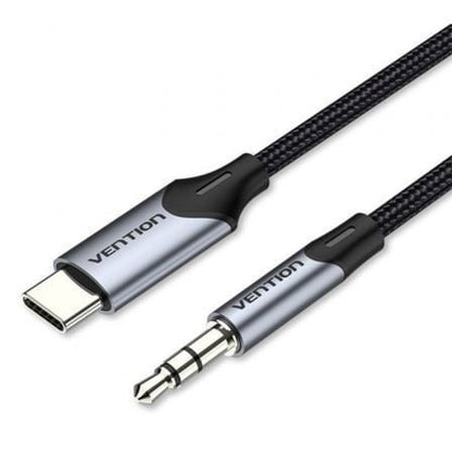 Cable Conversor Audio Vention BGKHF/ USB Tipo-C Macho - Jack 3.5 Macho/ 1m/ Gris_0