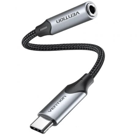 Conversor Vention BGMHF/ Jack 3.5 Hembra - USB Tipo-C Macho/ 1m/ Gris_1