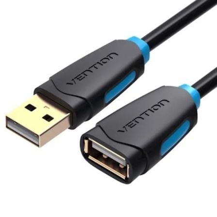 Cabo Alargador USB 2.0 Vention CBCBJ / 5m / Preto