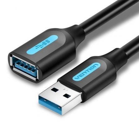 Cabo Alargador USB 3.0 Vention / 5Gbps / 3m / Preto / CBHBI