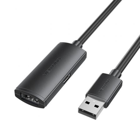 Cable Alargador USB 2.0 Vention CBKBJ/ USB Macho - USB Hembra/ 480Mbps/ 5m/ Negro_0