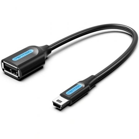 Cable USB 2.0 Vention CCUBB/ USB Mini-B Macho - USB Hembra/ 480Mbps/ 15cm/ Negro_0