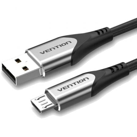 Cabo USB 2.0 Vention / Gris / 60W / 480Mbps / 50cm / VEN-CAB_COAHD