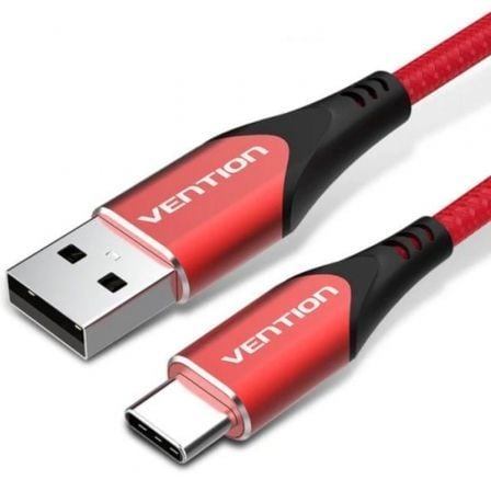 Cable USB 2.0 Tipo-C Vention CODRH/ USB Tipo-C Macho - USB Macho/ 480Mbps/ 2m/ Rojo_0