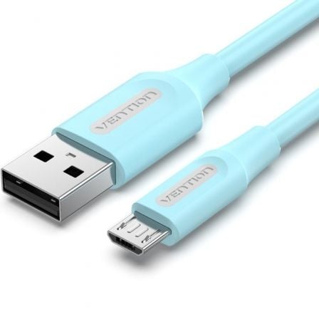 Cable USB 2.0 Vention COLSH/ USB Macho - MicroUSB Macho/ Hasta 60W/ 480Mbps/ 2m/ Azul_0