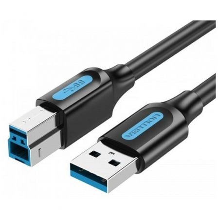 Cabo USB 3.0 Vention / Tipo-B Macho - USB Macho / 5Gbps / 1m / Preto / VEN-CAB_COOBF