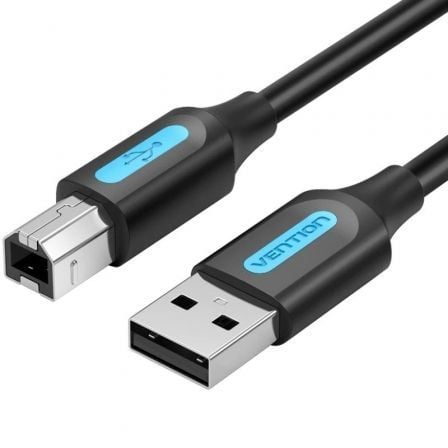 Cabo USB 2.0 Vention COQBD / Tipo-B Macho / 480Mbps / 50cm / Preto
