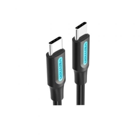 Cable USB 2.0 Tipo-C Vention COSBF/ USB Tipo-C Macho - USB Tipo-C Macho/ Hasta 60W/ 480Mbps/ 1m/ Negro_0
