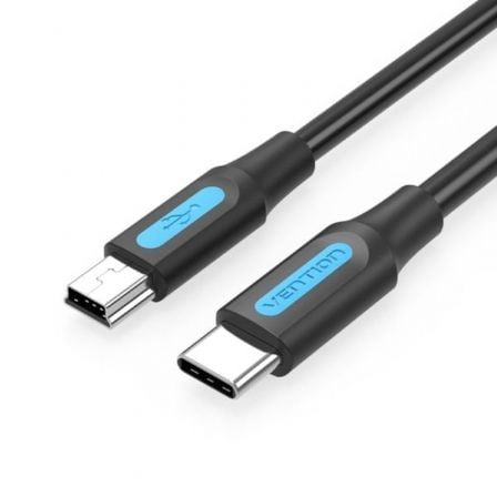 Cable USB 2.0 Tipo-C Vention COWBD/ USB Tipo-C Macho - MiniUSB Macho/ Hasta 10W/ 480Mbps/ 50cm/ Negro_0
