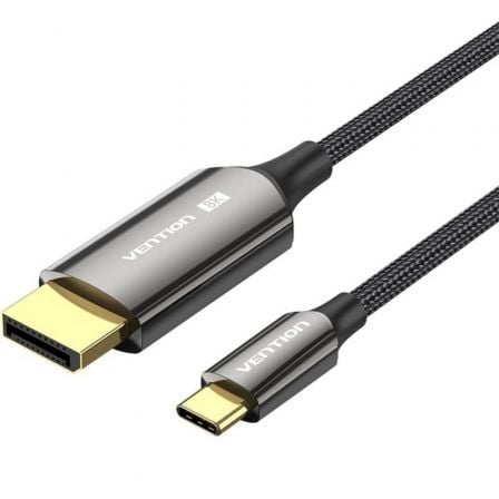 Cable Conversor DisplayPortI 8K Vention CRFBF/ USB Tipo-C Macho - DisplayPort Macho/ 1m/ Negro_0