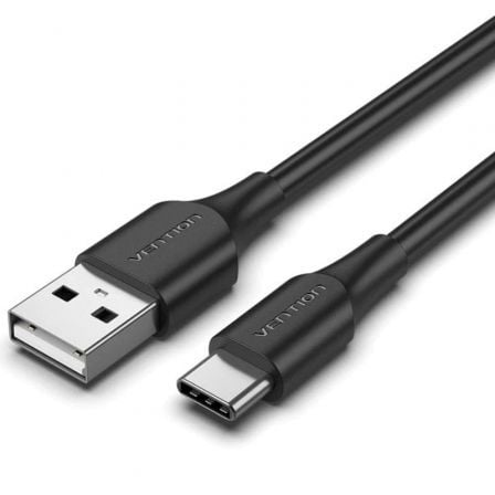 Cabo USB Tipo-C Vention / Preto / CTHBC / 60W / 480Mbps / 25cm