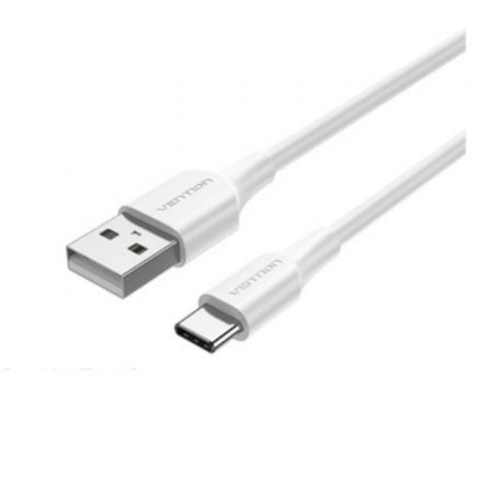 Cable USB 2.0 Tipo-C Vention CTHWG/ USB Tipo-C Macho - USB Macho/ Hasta 60W/ 480Mbps/ 1.5m/ Blanco_0