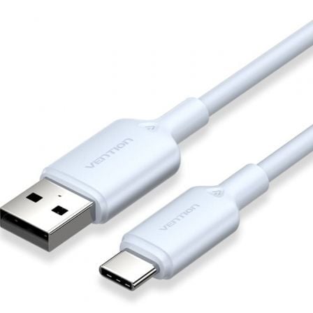 Cable USB 2.0 Tipo-C Vention CTQLH/ USB Tipo-C Macho - USB Macho/ Hasta 60W/ 480Mbps/ 2m/ Azul_0