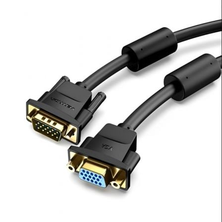 Cable Alargador SVGA Vention DAGBI/ VGA Macho - VGA Hembra/ 3m/ Negro_0