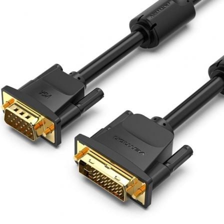 Cable Conversor Vention EACBH/ DVI-D Macho - VGA Macho/ 2m/ Negro_0