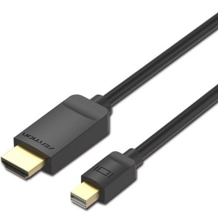 Cable Conversor Vention / Mini DisplayPort Macho - HDMI Macho / 2m / Preto / VEN-CAB_HABBH