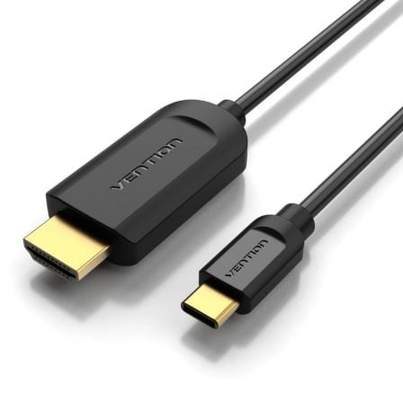 Cable Conversor HDMI 1.4 4K Vention / USB Tipo-C Macho - HDMI Macho / 1.5m / Preto / VEN-CAB_HDMI_CGUBG